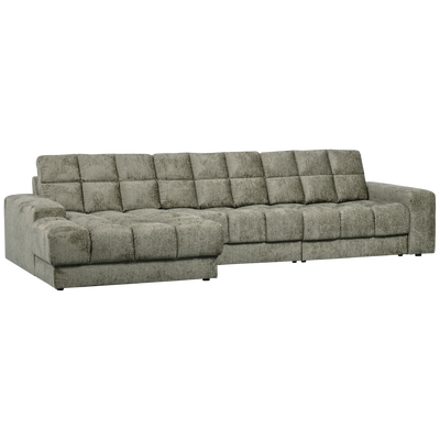 Second date chaise longue links velvet antraciet