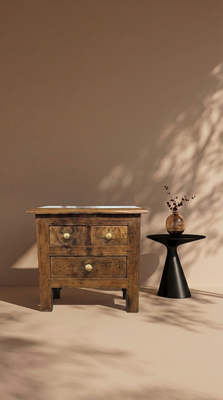 Tafeltje 3l naturel finish uniek