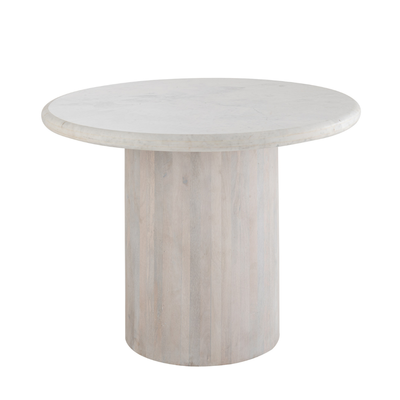 Ronde Marmeren Eettafel Off-White J-line