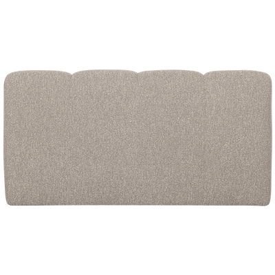 Mojo eetbank 164 cm met rugleuning ribstof roestbruin