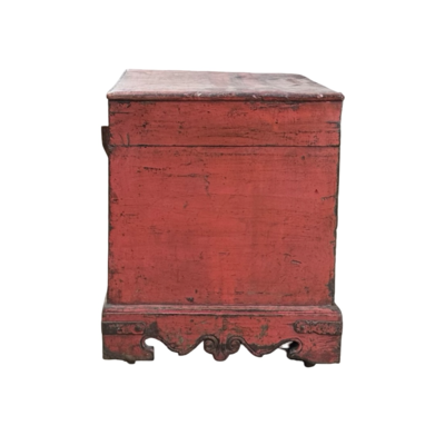 Kistje rood uniek India 