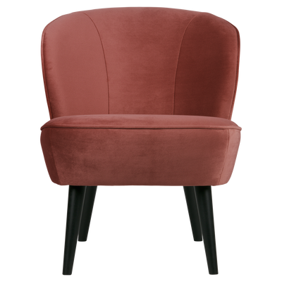Sara fauteuil velvet bordeauxrood [fsc]