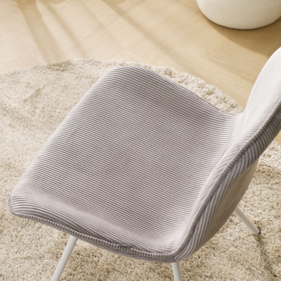 Eetkamerstoel Noa-Fé gestoffeerd - wit onderstel