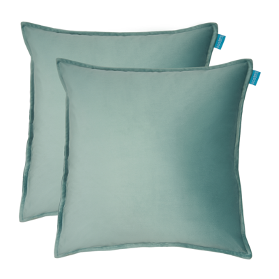 Sierkussen Fluweel uni 50x50 cm (set van 2)