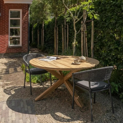 Kiro tuintafel rond o135 cm acaciahout naturel [fsc]