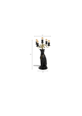 Bold Monkey vloerlamp Proudly Crowned Panther