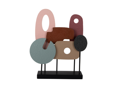 Decoratief object Abstract Art - Multicolor