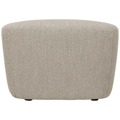 Lofty hocker boucle staalgrijs