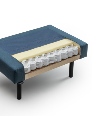 Kreamat® boxspring set Volita vlak inclusief aanhangkasten