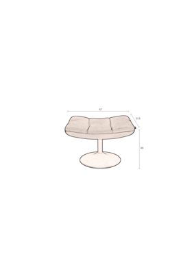 Hocker Bar velvet