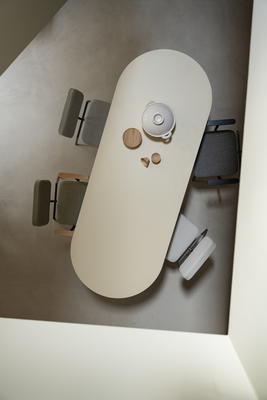 Studio HENK tafel New Classic Plat ovaal, zwart frame - Smart Collectie