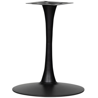 Bistro ronde buisvoet metaal matzwart 72xo54 cm