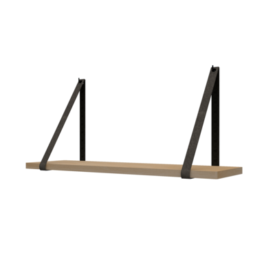 Leren plankdragers (set van 2)