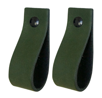 Leren handgrepen - De lus - maat XS | set van 2 - incl. 4 schroefjes