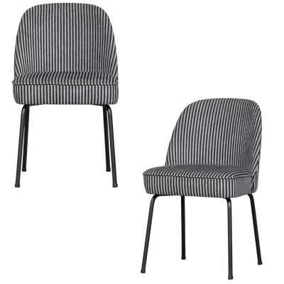 Vogue eetkamerstoel structure velvet brass
