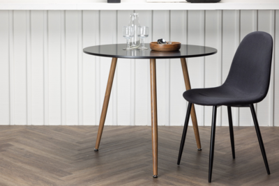 Hakaro Eetkamertafel - ø90 cm - Zwart