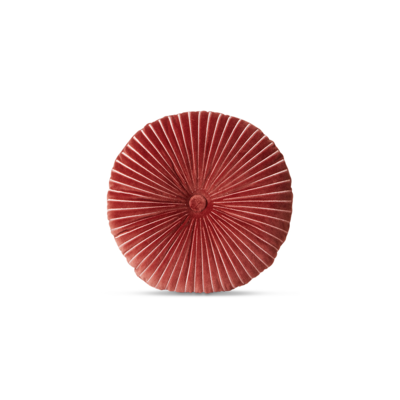 HKliving Round ripple cushion burgundy