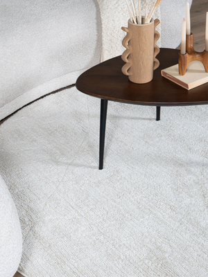 Vloerkleed Nica Creme Rond