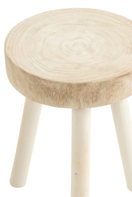 Krukje Paulownia wit set van 2 stuks