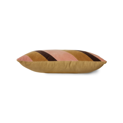 HKliving kussen Striped Velvet Sunkissed- 50x30 cm