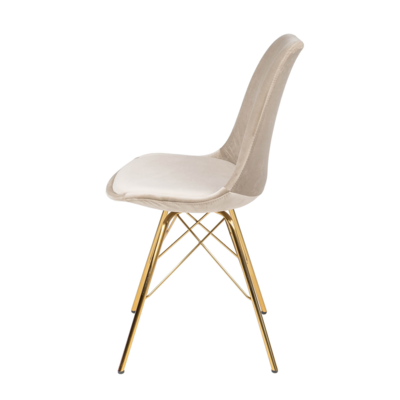 Kuipstoel Velvet goud frame