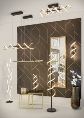 Wandlamp Sequence – Messing mat