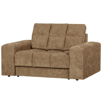 Second date loveseat velvet warmgrijs