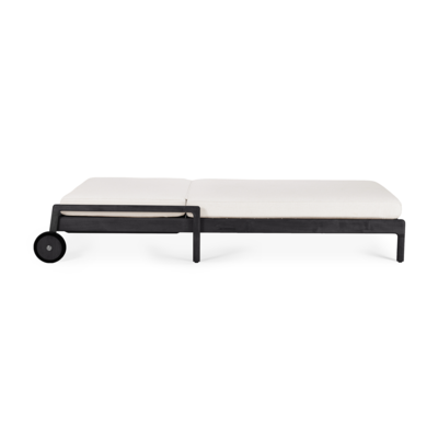 Ethnicraft - Outdoor - Teak Jack adjustable lounger - zwart