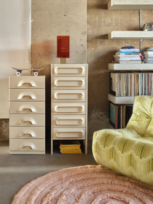 HKliving vloerkleed soft pink rond