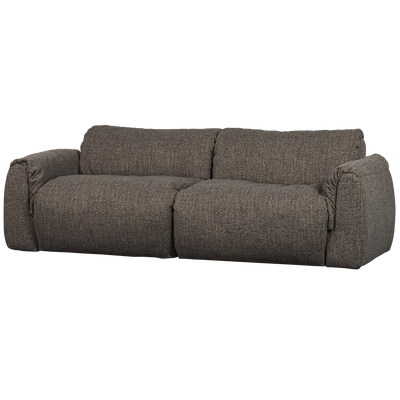 Baggy 2-zits bank 3d chenille middenbruin