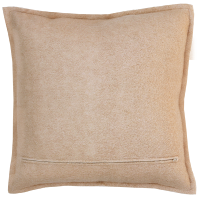 Kussen wol licht camel