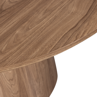 Maan eettafel rond mdf donkerbruin o120 cm