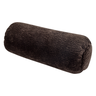 Baggy rolkussen 50xo23 cm 3d chenille middenbruin