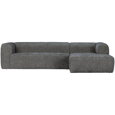 Bean hoekbank rechts chenille velvet taupe