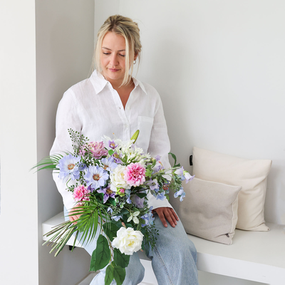 Zijden boeket Lina Beau