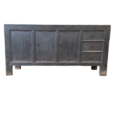 Dressoir 3deur 3la zwart/finish uniek