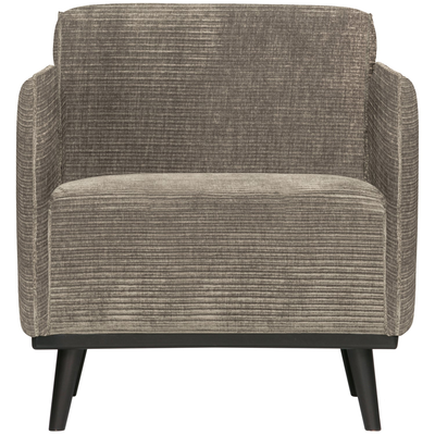 Statement fauteuil met arm chenille velvet perzikroze