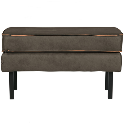 Rodeo hocker op poten velvet kastanjebruin