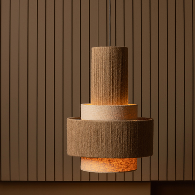 Pelle hanglamp touw naturel