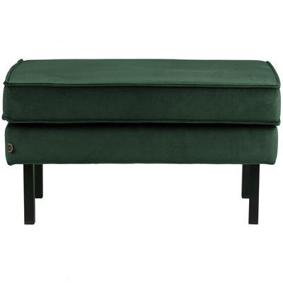 Rodeo hocker op poten velvet kastanjebruin