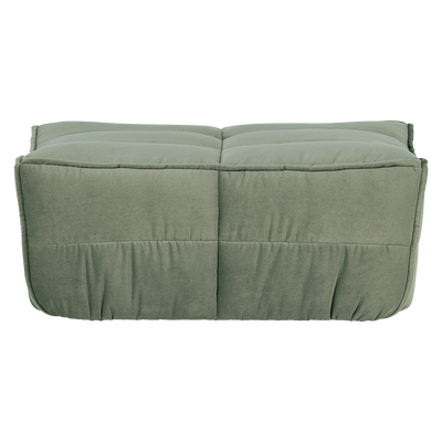 Cluster hocker velvet warm taupe