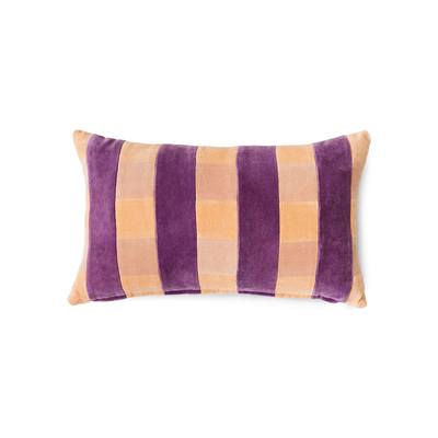 Striped velvet cushion Midsummer