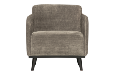 BePureHome fauteuil Statement met arm brede platte rib