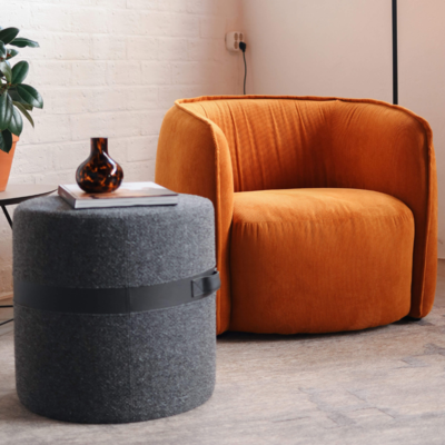 They &amp; Me Hocker Bronx donkergrijs