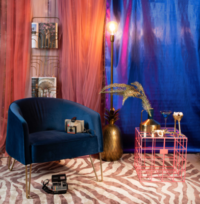 Bold Monkey vloerkleed Zebra friendly roze