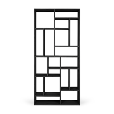 Wandkast M Rek eiken zwart 