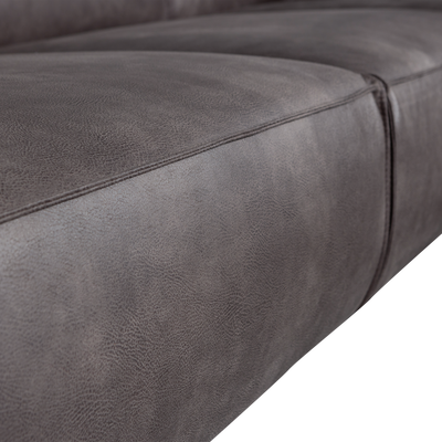 Statement xl 4-zits bank 372 cm lichtbruin melange