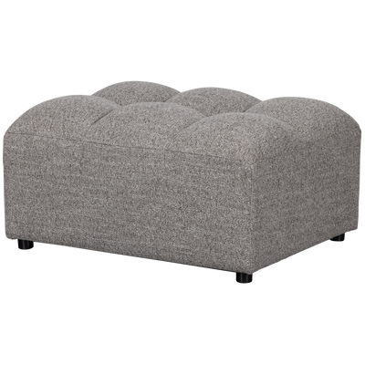 Allure hocker geweven stof donkerbruin melange