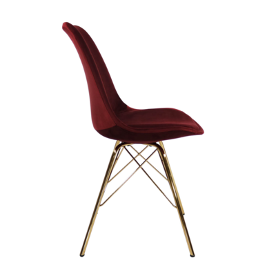 Kuipstoel Velvet goud frame
