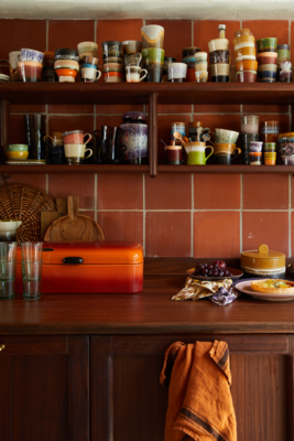 HKliving cappuccino mok 70's Ceramics - Verve - set van 4